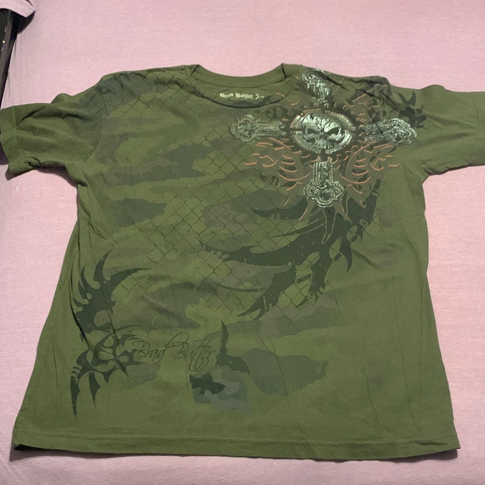 Butter Men's Green Graphic Short Sleeve Tee
